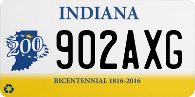 IN license plate 902AXG