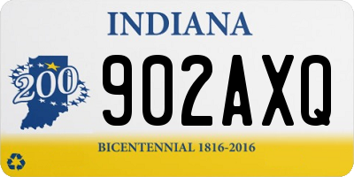 IN license plate 902AXQ