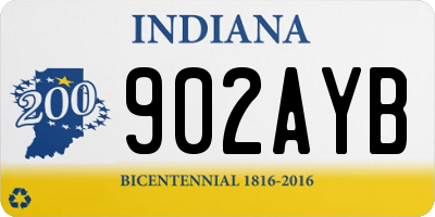 IN license plate 902AYB