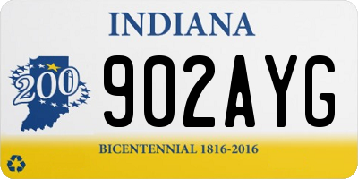 IN license plate 902AYG