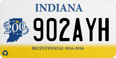 IN license plate 902AYH