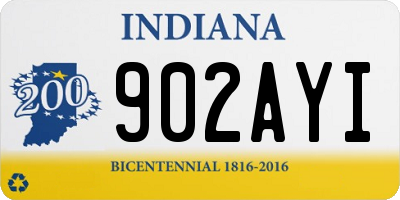 IN license plate 902AYI