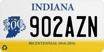 IN license plate 902AZN