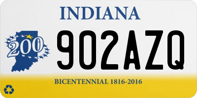 IN license plate 902AZQ