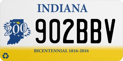 IN license plate 902BBV