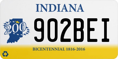 IN license plate 902BEI