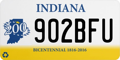 IN license plate 902BFU