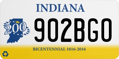 IN license plate 902BGO