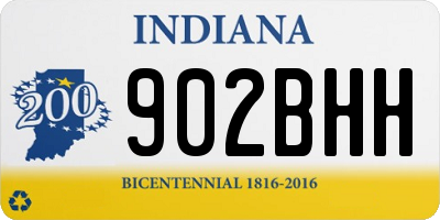 IN license plate 902BHH