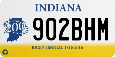 IN license plate 902BHM