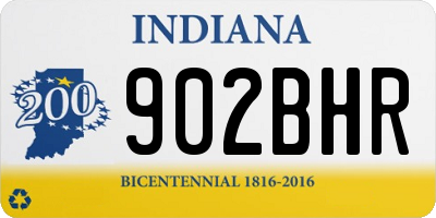IN license plate 902BHR