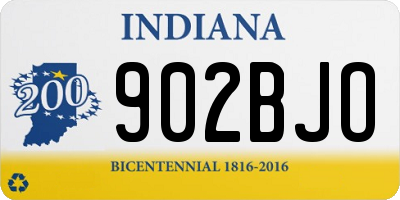 IN license plate 902BJO