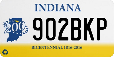 IN license plate 902BKP