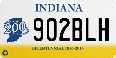 IN license plate 902BLH