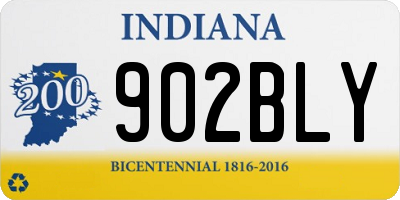 IN license plate 902BLY