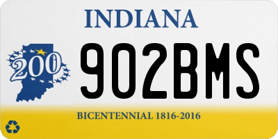 IN license plate 902BMS