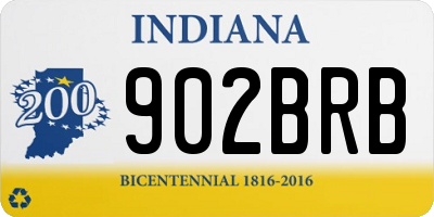 IN license plate 902BRB