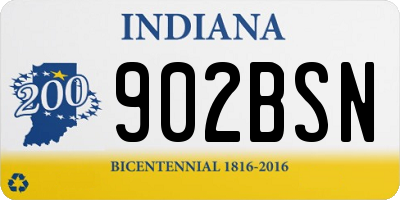 IN license plate 902BSN