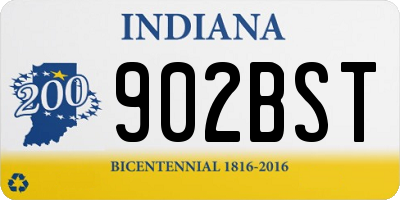 IN license plate 902BST