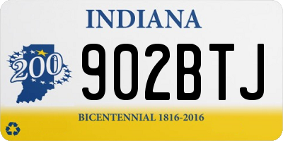 IN license plate 902BTJ