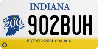 IN license plate 902BUH