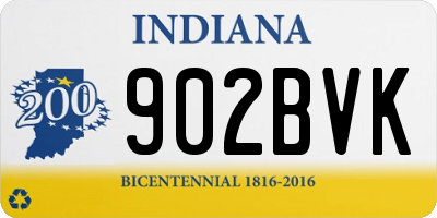 IN license plate 902BVK