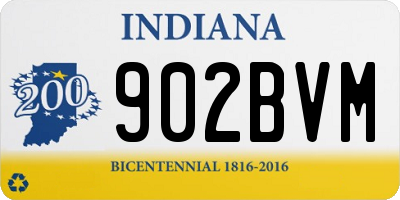 IN license plate 902BVM