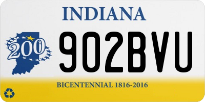 IN license plate 902BVU