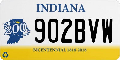 IN license plate 902BVW