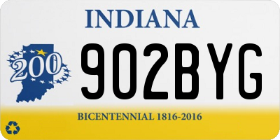 IN license plate 902BYG