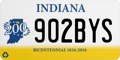 IN license plate 902BYS