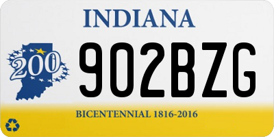 IN license plate 902BZG