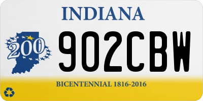 IN license plate 902CBW