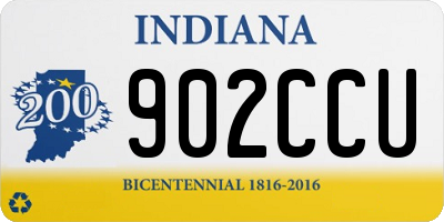IN license plate 902CCU