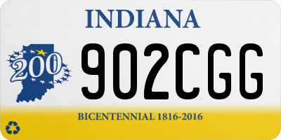 IN license plate 902CGG