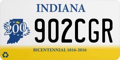 IN license plate 902CGR