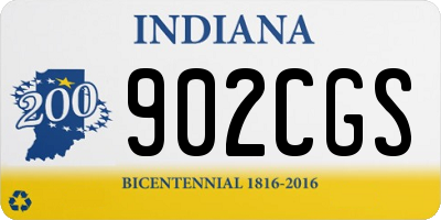 IN license plate 902CGS