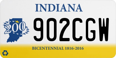 IN license plate 902CGW