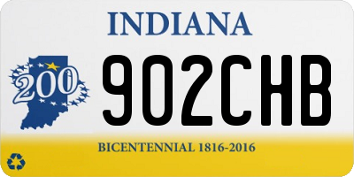 IN license plate 902CHB