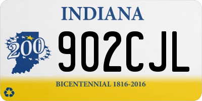 IN license plate 902CJL