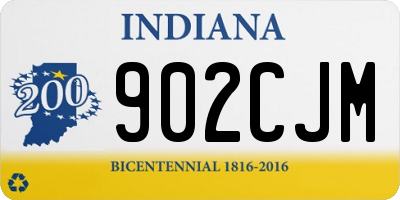 IN license plate 902CJM
