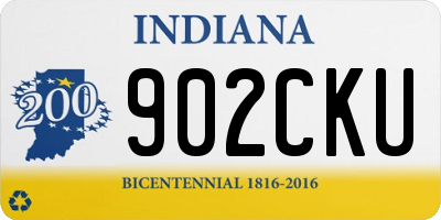 IN license plate 902CKU