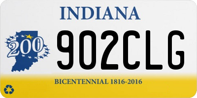 IN license plate 902CLG