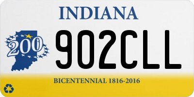 IN license plate 902CLL