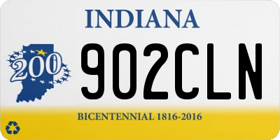 IN license plate 902CLN