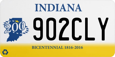IN license plate 902CLY