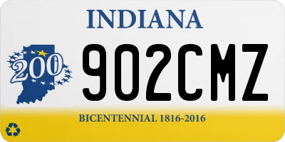 IN license plate 902CMZ