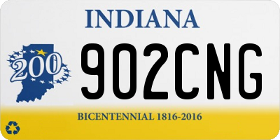 IN license plate 902CNG