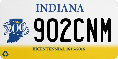 IN license plate 902CNM