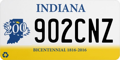 IN license plate 902CNZ